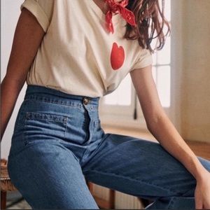 Sezane jeans The Venice light blue FR 34/US 2 in EUC